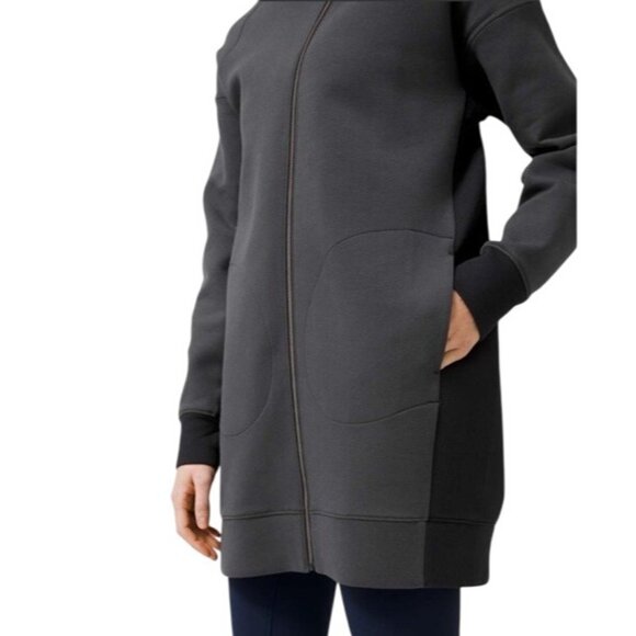 Lululemon In Orbit Jacket Heathered Core Ultra Black Grey Women's Size 2 - Picture 1 of 14